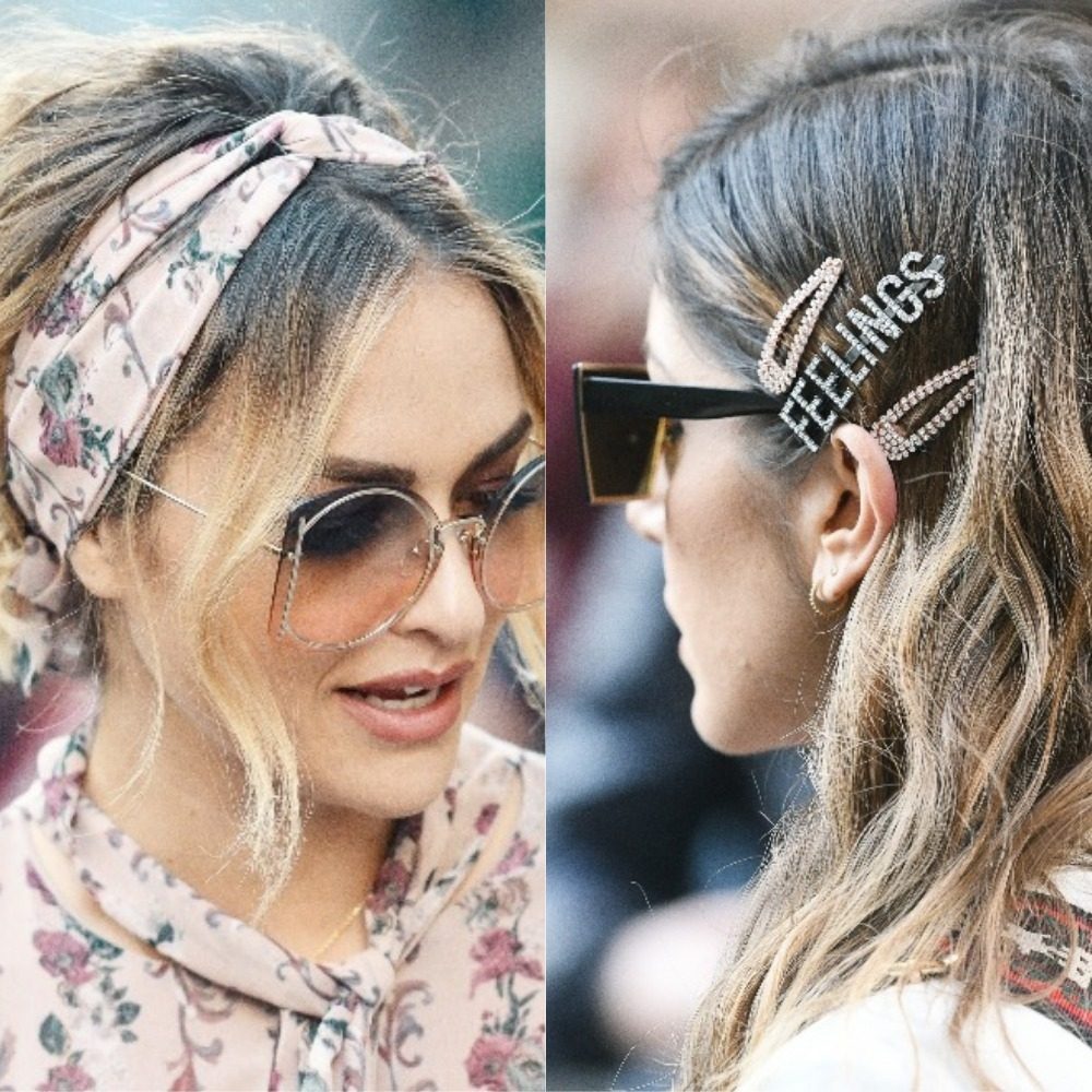 お洒落な大ぶりヘアアクセでコーデ一新